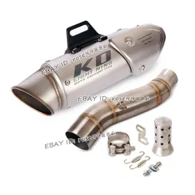 Hpmppi023-a Kolightning Ko132 For Honda Cbr300r Cb300f 2015-2018 51 Mm 2 Exhaust Mid Pipe Muffler Tips