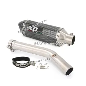 Hpmppi029-s Kolightning Ko001 Muffler Motorcycle Exhaust Mid Pipe Stainless Steel Tips For Yamaha R6 1998-2005
