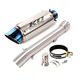 Hpmppi040-f Kolightning Ko077 For Yamaha Fz1 Fz1n 2001-2005 Exhaust System Mid Link Pipe Mufflers Tips Slip On