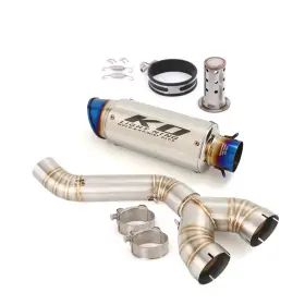 Kolightning Hpmppi051-b Ko077 For Bmw S1000rr 2010-2014 S1000r 2010-2016 Exhaust System Mid Pipe Muffler Tube