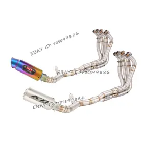 Hpmppi052-a Kolightning Ko077 For Kawasaki Z900 2017-2025 Exhaust System Front Link Pipe Black Mufflers Tips