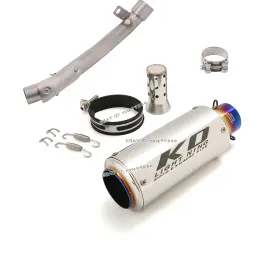 Hpmppi053-i Kolightning Ko077 For Suzuki Gsxr1000 2009-2011 Exhaust System Mid Link Pipe Black Mufflers Tube