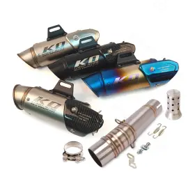 Hpmppi084-a Kolightning Ko132 For Honda Nc700 Nc750x Exhaust System Mid Pipe Motorcycle Connect Tips Mufflers