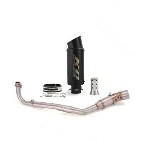 Kolightning Hpmppi107-b Ko077 Slip-on For Kawasaki Z125 Pro 2017-2023 Exhaust Mufflers System Middle Link Pipe