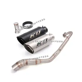Kolightning Hpmppi107-b Ko106 For Kawasaki Z125 Pro 2017-2023 Exhaust Mid Link Pipe Mufflers Silencers System
