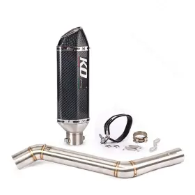 Kolightning Hpmppi110-a Ko001 For Cf-moto 400nk 650nk Exhaust Tips System Middle Link Pipe 370mm Mufflers Slip