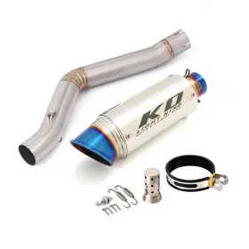 Hpmppi121-a Kolightning Ko077 For Benelli Leoncino 500 Motorcycle Exhaust Connect Tube Mid Link Pipe Mufflers
