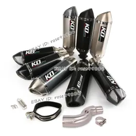 Hpmppi150-a Kolightning Ko001 For Honda Ctx700 Motorcycle Exhaust Connect Mid Pipe Link 370mm Mufflers System