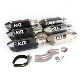 Hpmppi150-a Kolightning Ko002 Slip-on For Honda Ctx700 Motorcycle Exhaust Mid Pipe Link 310mm Mufflers System