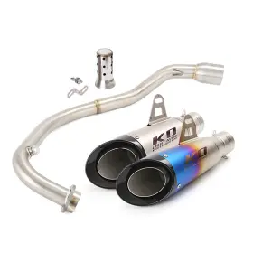 Hpmppi156-a Kolightning Ko064 For Cf-moto St Papio 125 Exhaust Connect Tube System Front Link Pipe Mufflers