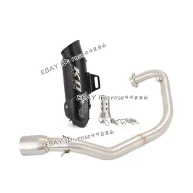 Kolightning Hpmppi156-a Ko132 For Cf-moto St Papio 125 Slip Motorcycle Exhaust Front Link Pipe Black Mufflers