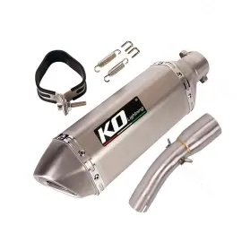 Kolightning Hpmppi158-a Ko001 For Suzuki Sv650 2016-2025 Exhaust System Mid Link Pipe 370mm Muffler Slip On