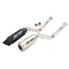 Hpmppi231-a Kolightning Ko077 For Suzuki Drz400 2000-2025 Slip On Exhaust System Mid Link Pipe Black Mufflers