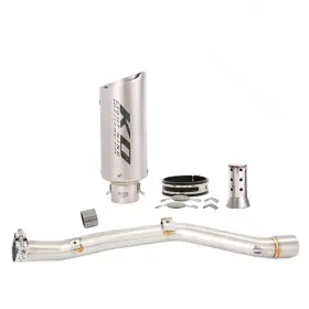 Hpmppi231-a Kolightning Ko106 For Suzuki Drz400 2000-2025 Exhaust Slip Mid Pipe Black Mufflers With Db Killer