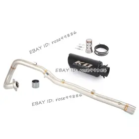 Hpmppi231-a Kolightning Pi231-b Ko106 For Suzuki Drz400 2000-2025 Complete Exhaust Front Link Pipe Black Mufflers Tips