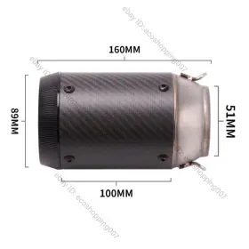 Hyw49598 Kolightning For Suzuki Gsxr600 Gsxr750 2006-07 Exhaust Mid Pipe Slip On Muffler Carbon Fiber #2