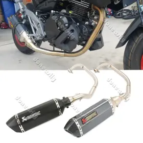 Kolightning Ip156001d For Cf-moto St125 Motorcycle Complete Exhaust Front Tail Muffler Pipe Slip On 2 Inch