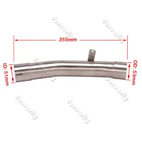 Ipaf02611d Kolightning Slip On For Kawasaki Ninja Zx6r Zx636 2009-2023 Exhaust System Connect Mid Pipe #3