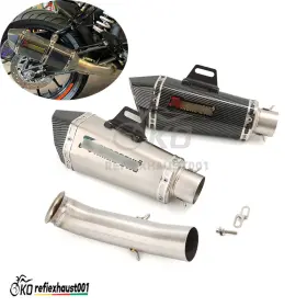 Jdsg48923 Kolightning Slip-on Exhaust Link Pipe Mufflers Modified For Duke 390 125 250 Rc390 2017-2020
