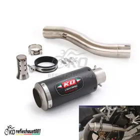 Jewg37285 Kolightning For Kawasaki Ninja Zx10r 2004-2005 Slip On Muffler Tips Middle Exhaust Link Pipe