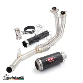 Jewg42956 Kolightning For Honda Rebel 500 Cmx500 2020-2025 Exhaust System Front Mid Pipe Mufflers 51mm