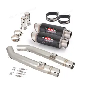 Jiew74825 Kolightning For Suzuki Vstrom 1000 Dl1000 2002-2013 Slip On Exhaust Mid Pipe Mufflers System