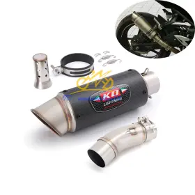 Kolightning Kdow73782 Ninja 500 For Kawasaki 400 2017-2025 Exhaust System Mid Pipe 51mm Mufflers