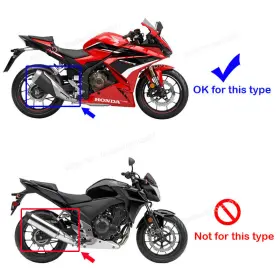 Kdsg84260 Kolightning For Honda Cbr500r Cb500f 2016-2024 Exhaust System Mid Link Pipe Slip On Mufflers #2