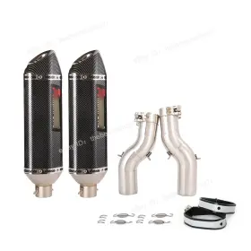 Kewf42865 Kolightning For Suzuki Hayabusa Gsx1300r 2021-2025 Slip On Middle Pipe Exhaust Muffler Tips