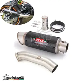 Kewg49275 Kolightning Mid Exhaust Link Pipe 51mm Muffler Modified For Duke 390 125 250 Rc390 2017-2020