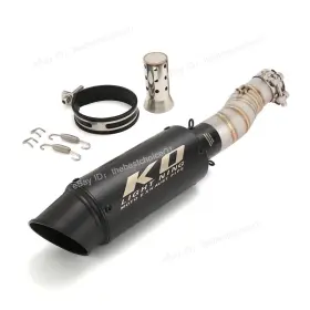 Kewr84926 Kolightning For Cf-moto 450mt Ibex 450 2024-2025 Mid Link Pipe Exhaust System Black Mufflers