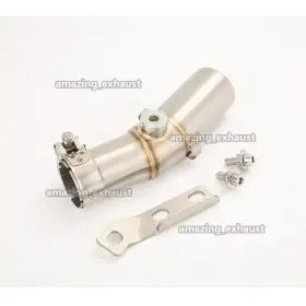 Ko-pi015-f Kolightning Slip For Kawasaki Ninja 650 Er6n Er6f 2005-2011 Motorcycle Exhaust Mid Link Pipe