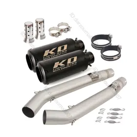 Ko-pi135-b Kolightning Vstrom 1000 For Suzuki Dl1000 2002-2013 Exhaust System Link Pipe 51mm Mufflers