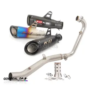 Ko-pi239-a Kolightning Slip On For Lifan Kp-mini 150 Lf150-5u Full System Exhaust Black Tips Front Pipe