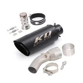 Koew74285 Kolightning For Kawasaki Ninja 650 Z650 2023 2024 2025 Exhaust Mid Link Pipe Muffler Slip On
