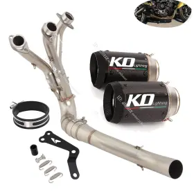 Koffw04a4 Kolightning For Yamaha Tracer 9 Mt-09 2020-24 Whole Exhaust Header Pipe Carbon Fiber Muffler