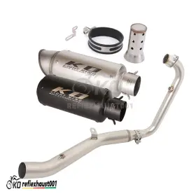 Kolightning Kowq73825 For Lifan Kp-mini 150 2015-2025 Black Muffler Whole System Exhaust Header Pipe