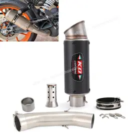 Krew74825 Kolightning Slip On Muffler Tip Modified Exhaust Pipe For Duke 390 Adventure Rc390 2021-2023