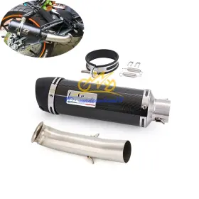 Kolightning Kroe94236 Exhaust Mid Pipe 51mm Muffler Tips Modified For Duke 390 125 250 Rc390 2017-2020