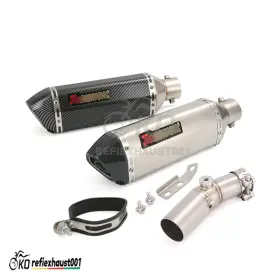 Kwgf92358 Kolightning For Kawasaki Ninja 650r Ex650 2006-2011 Exhaust System Mid Pipe Slip On Mufflers