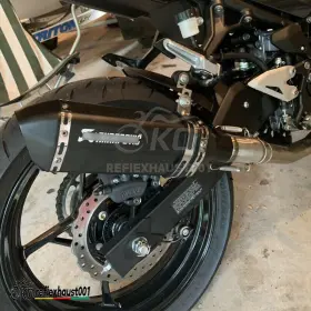 Lewj84923 Kolightning Ninja 500 2024 For Kawasaki 400 Z400 Exhaust System 51mm Muffler Link Pipe #2