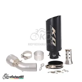 Lkwa83295 Kolightning For Kawasaki Ninja 650 Z650 2023-2025 Exhaust Mid Tail Pipe Slip On Muffler Tips