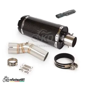 Lpew40365 Kolightning Slip On For Kawasaki Ninja Zx10r 2011-2025 Carbon Mufflers Exhaust Mid Link Pipe