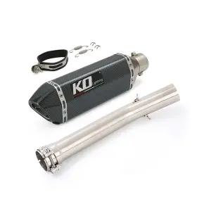 Mybp001 Kolightning For Yamaha Yzf R6 1998-2005 Exhaust Tips Mid Link Tube 51mm Mufflers Pipe