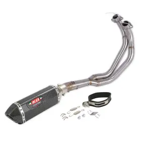 Kolightning Na-3-o058-120b Exhaust System Header Pipe Muffler Tips Slip On For Yamaha Mt07 Xsr700 2025-2026