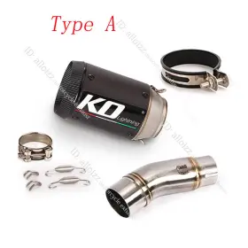 Nde220015 Kolightning Ninja 500 2024 For Kawasaki 400 Z400 Exhaust Muffler Slip On Mid Link Pipe #3