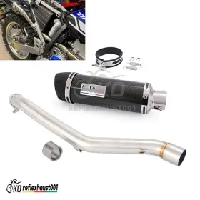 Kolightning Oewq73285 For Suzuki Drz400 2000-2025 Motorcycle Exhaust Middle Pipe Slip On Black Muffler