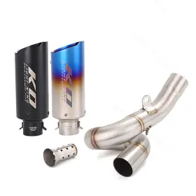 Pi011-fko106pi036btina Kolightning For Kawasaki Ninja Zx6r Zx600r Zx636 2009-2023 Exhaust Muffler Middle Link Pipes