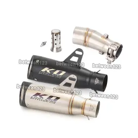 Kolightning Pi012-ako003pi036-btina For Kawasaki Ninja Z250 250 300 2013-2016 Mid Link Muffler Tip Slip-on Exhaust