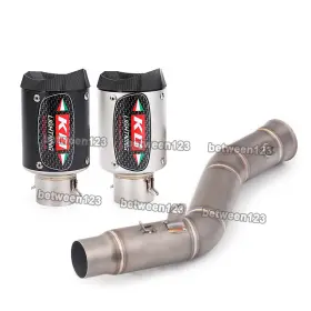 Pi013-gko038 Kolightning For Yamaha Yzf R1 Mt-10 2009-2014 51mm Carbon Fiber Exhaust Pipe Middle Link Tip